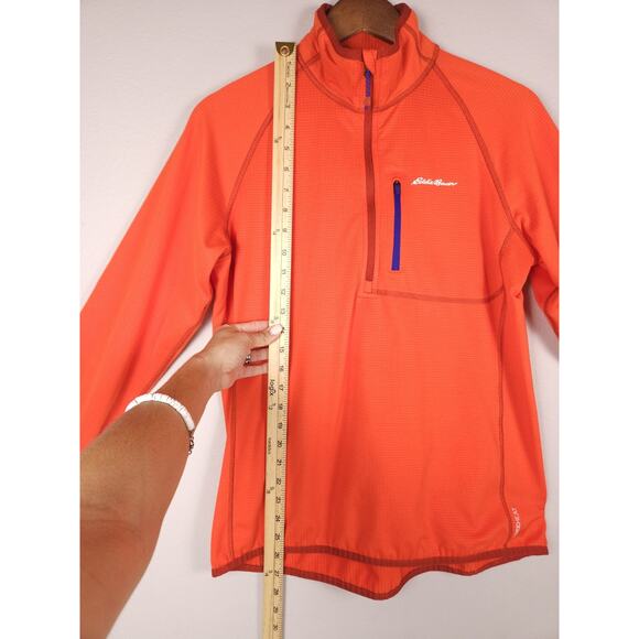 Eddie Bauer Women’s L Orange 1/4 Zip Performance Pullover – Stretch, Lightweight - Picture 5 of 15